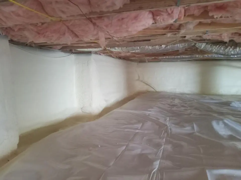 Crawl space encapsulation with closed-cell spray foam for Spray Foam Roofing Repair in Sheridan